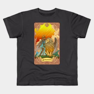 Strength Tarot Card Kids T-Shirt